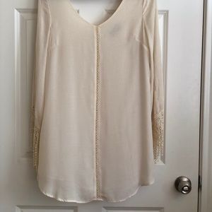 Cream boho dress